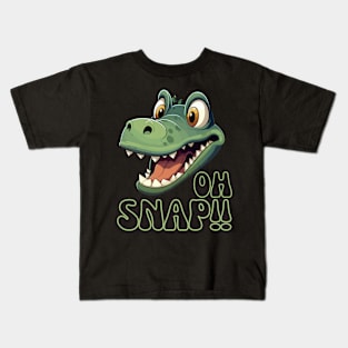 Oh Snap Alligator Design Kids T-Shirt